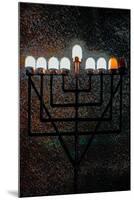 Big Synagogue Menorah, 2018, mixed media-Joy Lions-Mounted Giclee Print