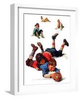 "Big Tackle,"November 15, 1930-Eugene Iverd-Framed Giclee Print