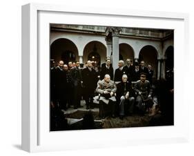 Big Three Conference, Yalta, February 1945, Photograph-null-Framed Photographic Print