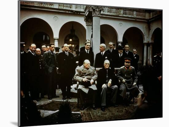 Big Three Conference, Yalta, February 1945, Photograph-null-Mounted Photographic Print