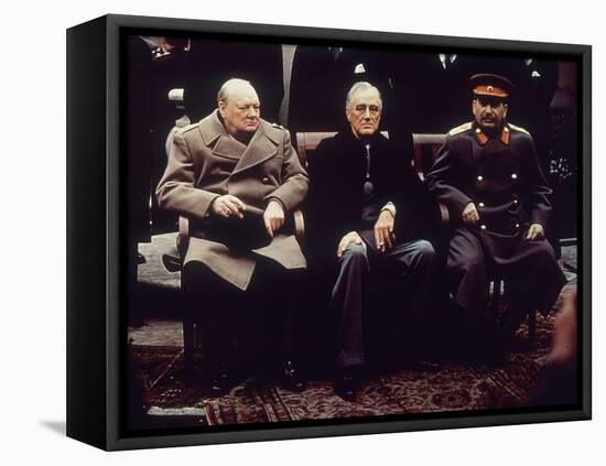 Big Three Yalta 1945-null-Framed Stretched Canvas