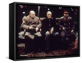 Big Three Yalta 1945-null-Framed Stretched Canvas