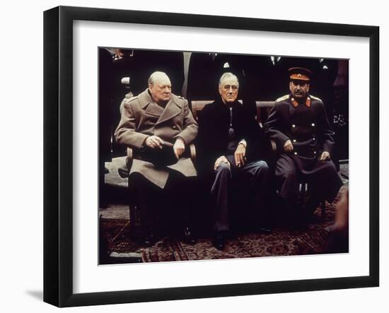 Big Three Yalta 1945-null-Framed Premium Photographic Print