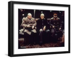 Big Three Yalta 1945-null-Framed Premium Photographic Print