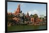 Big Thunder Mountain Train in the Frontier Land, Disneyland Park Paris, Ile-de-France, France-null-Framed Premium Giclee Print