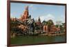 Big Thunder Mountain Train in the Frontier Land, Disneyland Park Paris, Ile-de-France, France-null-Framed Premium Giclee Print