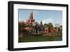 Big Thunder Mountain Train in the Frontier Land, Disneyland Park Paris, Ile-de-France, France-null-Framed Art Print