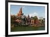 Big Thunder Mountain Train in the Frontier Land, Disneyland Park Paris, Ile-de-France, France-null-Framed Art Print