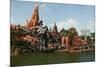 Big Thunder Mountain Train in the Frontier Land, Disneyland Park Paris, Ile-de-France, France-null-Mounted Art Print