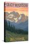 Big Timber, Montana - Spring Flowers-Lantern Press-Stretched Canvas