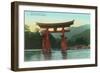 Big Torii, Itsukushima Shrine Aki-null-Framed Art Print