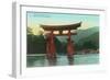 Big Torii, Itsukushima Shrine Aki-null-Framed Art Print