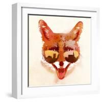 Big Town Fox-Robert Farkas-Framed Art Print