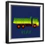 Big Trucks 1-Kimberly Allen-Framed Art Print