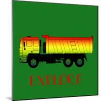 Big Trucks 3-Kimberly Allen-Mounted Art Print