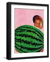 "Big Watermelon," August 22, 1942-Charles Kaiser-Framed Giclee Print