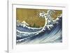 Big Wave (from 100 views of Mt. Fuji)-Katsushika Hokusai-Framed Art Print