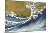 Big Wave (from 100 views of Mt. Fuji)-Katsushika Hokusai-Mounted Art Print