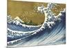 Big Wave (from 100 views of Mt. Fuji)-Katsushika Hokusai-Mounted Art Print