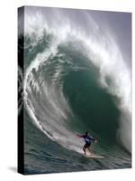 Big Wave Surfing, Waimea Bay, Hawaii-Ronen Zilberman-Stretched Canvas