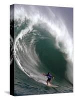 Big Wave Surfing, Waimea Bay, Hawaii-Ronen Zilberman-Stretched Canvas