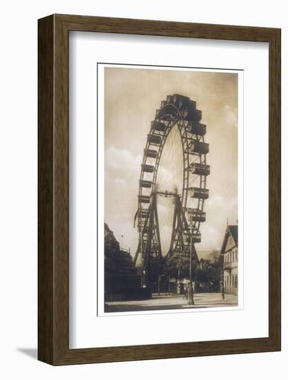 Big Wheel Built by British Engineer Walter Bassett and Opened in the Prater Vienna on 21 June 1897-null-Framed Photographic Print