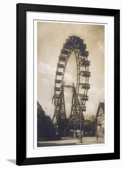 Big Wheel Built by British Engineer Walter Bassett and Opened in the Prater Vienna on 21 June 1897-null-Framed Photographic Print