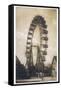 Big Wheel Built by British Engineer Walter Bassett and Opened in the Prater Vienna on 21 June 1897-null-Framed Stretched Canvas