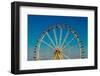 Big Wheel with Multicolored Cabins in Amusement Park-tarczas-Framed Photographic Print