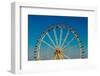 Big Wheel with Multicolored Cabins in Amusement Park-tarczas-Framed Photographic Print