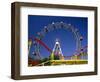 Big Wheel with Roller Coaster, Prater, Vienna, Austria, Europe-Jean Brooks-Framed Photographic Print