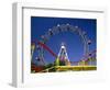 Big Wheel with Roller Coaster, Prater, Vienna, Austria, Europe-Jean Brooks-Framed Photographic Print