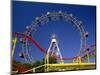 Big Wheel with Roller Coaster, Prater, Vienna, Austria, Europe-Jean Brooks-Mounted Photographic Print