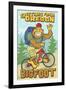 Bigfoot Bicyle in Oregon-Lantern Press-Framed Art Print
