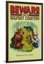 Bigfoot Country - Do Not Feed the Wildlife-Lantern Press-Framed Art Print