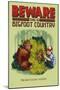 Bigfoot Country - Do Not Feed the Wildlife-Lantern Press-Mounted Art Print