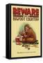 Bigfoot Country - Don't Leave Food in Tent-Lantern Press-Framed Stretched Canvas