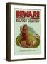 Bigfoot Country - No Dogs Off Leash-Lantern Press-Framed Art Print