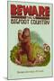Bigfoot Country - No Dogs Off Leash-Lantern Press-Mounted Art Print