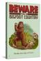 Bigfoot Country - No Dogs Off Leash-Lantern Press-Stretched Canvas