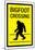 Bigfoot Crossing Sign Art Poster Print-null-Mounted Poster