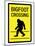 Bigfoot Crossing Sign Art Poster Print-null-Mounted Poster