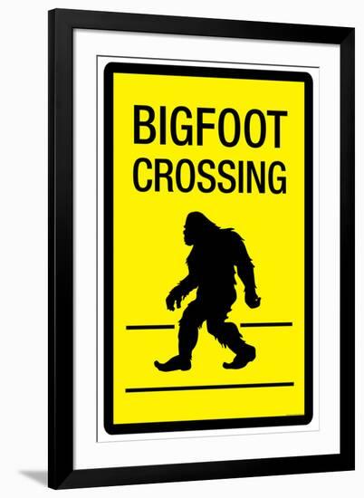 Bigfoot Crossing-null-Framed Art Print