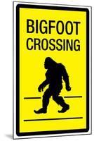 Bigfoot Crossing-null-Mounted Art Print