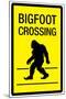 Bigfoot Crossing-null-Mounted Art Print