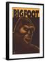 Bigfoot Face-Lantern Press-Framed Art Print