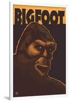 Bigfoot Face-Lantern Press-Framed Art Print