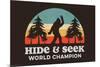 Bigfoot Hide & Seek-null-Mounted Standard Poster