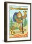 Bigfoot Hiker-Lantern Press-Framed Art Print