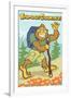 Bigfoot Hiker-Lantern Press-Framed Art Print